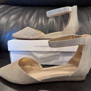 DREAM PAIRS Women's Low Wedge Ankle Strap Dress Flats Shoes